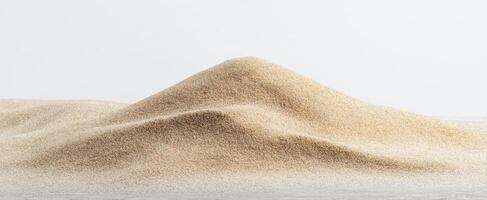 The smooth sand dune creating a serene and minimalist landscape. photo