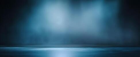 The captivating blue fog creating an atmospheric stage for creativity. photo