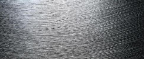 The metallic surface showcasing a brushed aluminum texture in high detail. photo