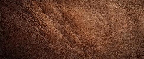 The rich texture of luxurious brown leather surface for design purposes. photo