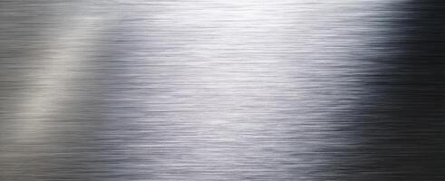 The Reflective Surface of Polished Steel with Elegant Texture and Depth photo