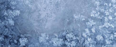 The Intricately Frosted Surface Captivating Winter's Beauty photo