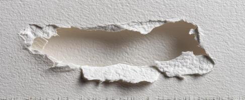 The Torn Paper Creating an Intriguing Spotlight on the Background photo