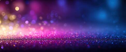 Abstract background with colorful lights and bokeh photo