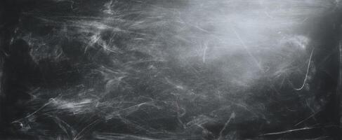 The textured surface of a chalkboard with subtle scratches and smudges. photo