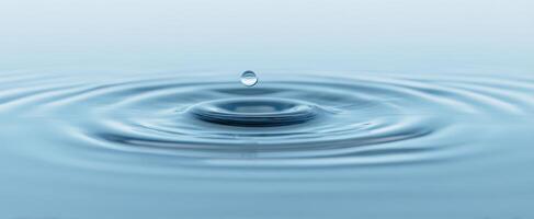 The Elegance of Water Droplets Creating Ripples on a Calm Surface photo