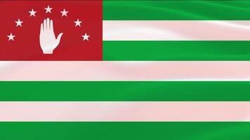 Abkhazia Flag Wind Waving video
