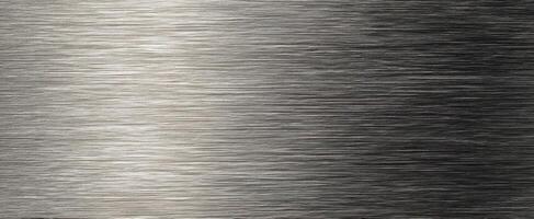 The brushed metal surface with a sleek and modern appearance. photo