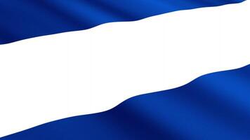 El Salvador Flag Waving Gently in the Wind, Close-Up Full-Frame Perspective, Soft Fabric Texture, Slow Motion, Natural Movement, Waving Flag Background video