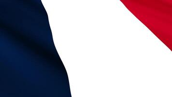 France Flag Waving Gently in the Wind, Close-Up Full-Frame Perspective, Soft Fabric Texture, Slow Motion, Natural Movement, Waving Flag Background video