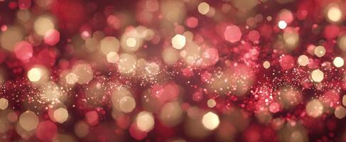 The Enchanting Bokeh Background in Shades of Red and Gold photo