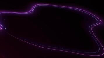 Abstract speed laser beam neon lines data technology style on black background. video
