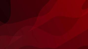 Dark red abstract background with flowing curves video