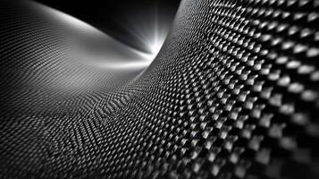 Texture of a black and white surface showcasing waves and geometric patterns in a dramatic light setting photo