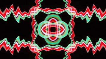 Dynamically pulsating pattern VJ Loop animation video