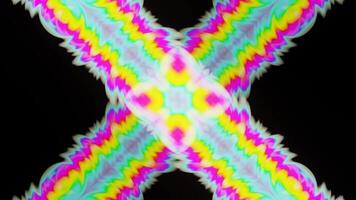 VJ Loop multicolored abstraction of a bright pattern for visualization video