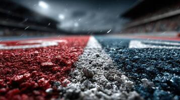 Excitement builds on the racetrack as rain begins to fall before the big race photo