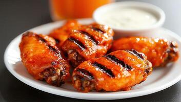 Spicy Buffalo Chicken Wings with Dipping Sauce photo