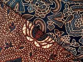 A close up of two different types of fabric photo