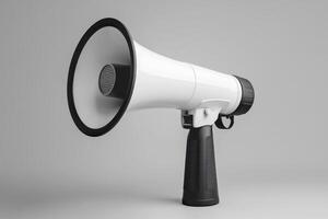 Handheld Megaphone with Ergonomic Handle and Glossy Finish photo