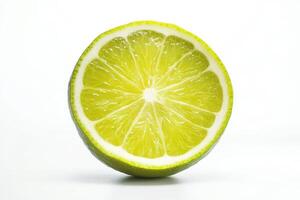 Fresh Sweetlime with Leaf and Cross-Section photo