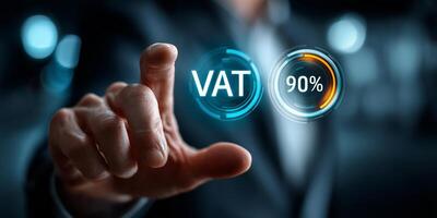 Interactive governance with VAT display enhances tax verification in a digital framework photo