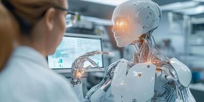 Robotic arms enhance factory efficiency with advanced AI automation and data integration photo