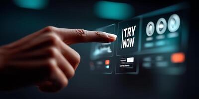 Interactive UI elements showcase product-led growth strategy with real-time data visualization photo