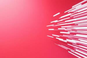 Red abstract design with dynamic lines photo