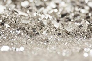 Silver particles create a dazzling effect photo