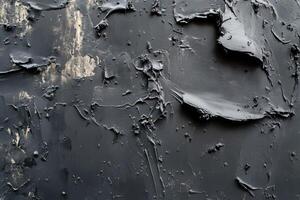 Black textured abstract surface photo