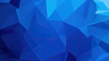 Modern abstract geometric polygonal blue background with shades and light refraction photo