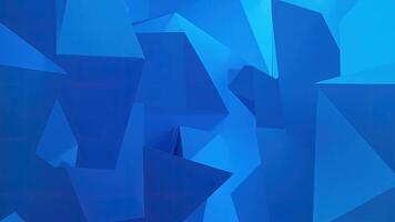 Abstract blue geometric shapes forming a modern textured background design photo