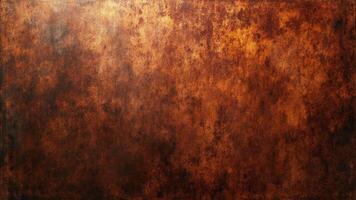 Abstract copper texture showing grungy rusted metallic appearance with variations in tones and shadows. photo