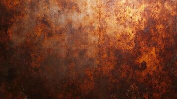 Detailed texture of rusted metal showing various shades of brown and orange colors for backgrounds photo