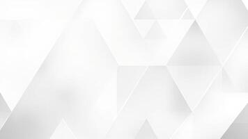 Elegant geometric design featuring a white and gray color scheme illustrating triangles, providing a contemporary and modern appearance for diverse creative applications photo