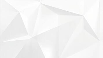 Modern white geometric composition featuring textured surface, elegant triangular shapes, and subtle lighting perfect for design and decoration projects photo