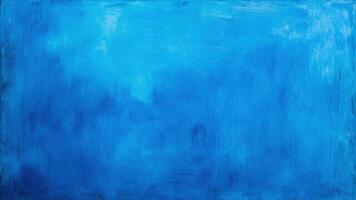 Abstract blue gradient background artwork featuring brushstroke texture and painted surface for design and creative projects photo