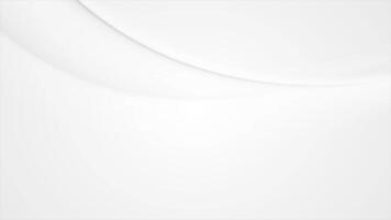 Abstract grey smooth blurred waves animation video