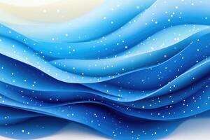 Abstract blue wavy background with subtle sparkle photo