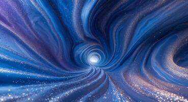 A blue swirl with a white swirl in the middle photo