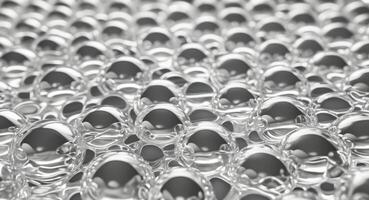 A large group of silver bubbles in a circle photo
