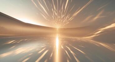 Ethereal Convergence. A Luminous Display of Light and Form, Shining Radiance. photo