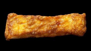 Top View Fried Cod Fillet, Food Photography photo