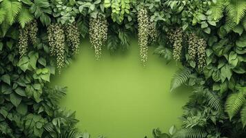 Wisteria on a vibrant background, top view photorealistic flower photo