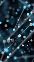 Abstract background with dots and lines photo