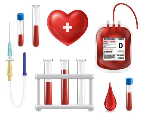 World Blood Donor Day Realistic Original set
