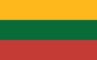 Flag of Lithuania. national Lithuania flag design. vector