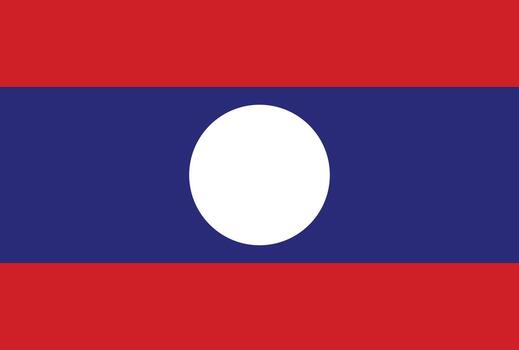 Laos bandera icono símbolo. nacional bandera de Laos ilustración. vector