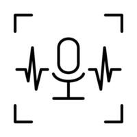 Audio Recognition through Smart Voice Scan vector